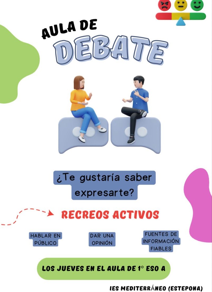 Imagen de la noticia: Nueva actividad para los Recreos Activos : AULA DE DEBATE