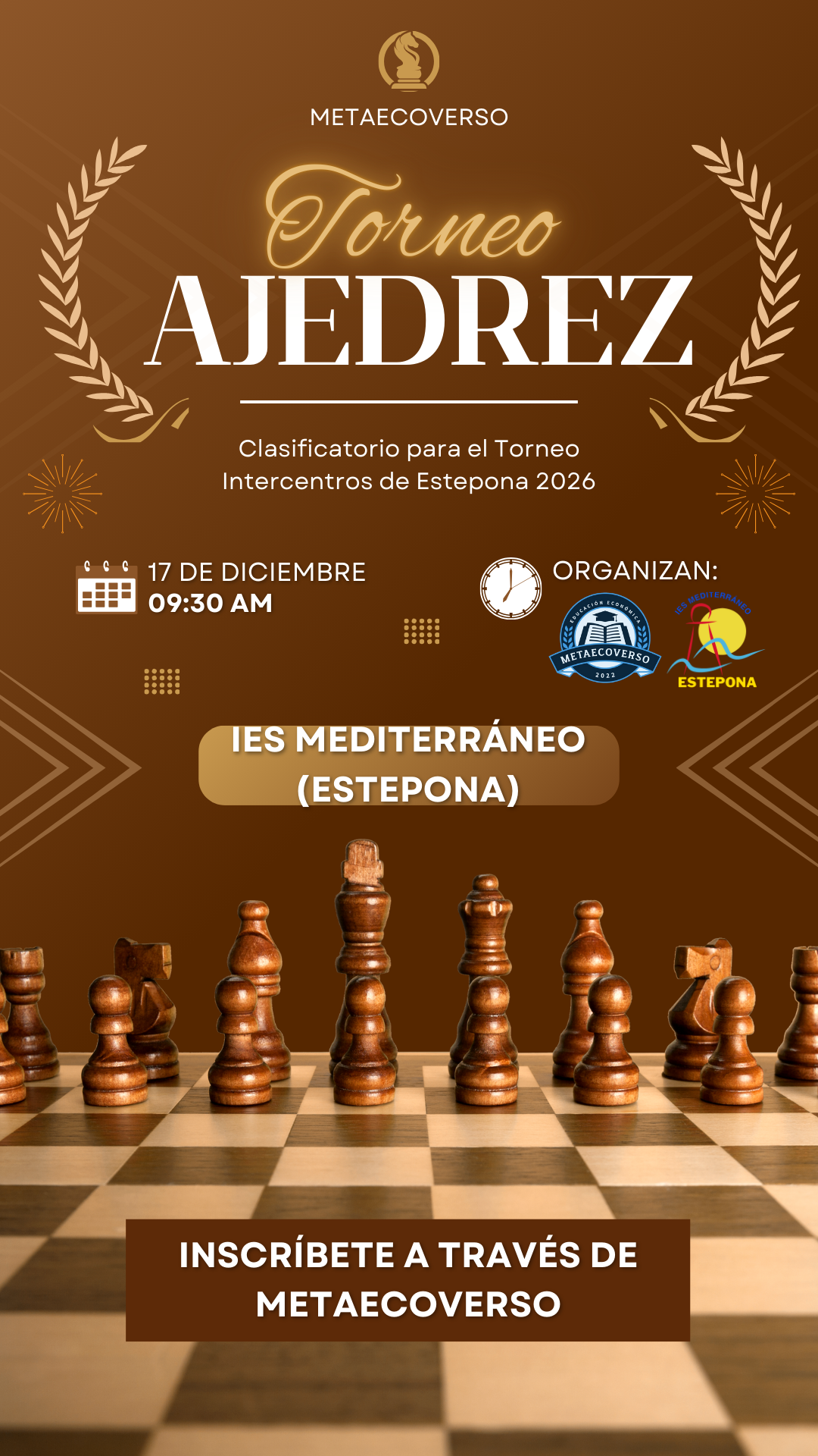 Imagen de la noticia: Torneo de Ajedrez IES Mediterráneo 2025