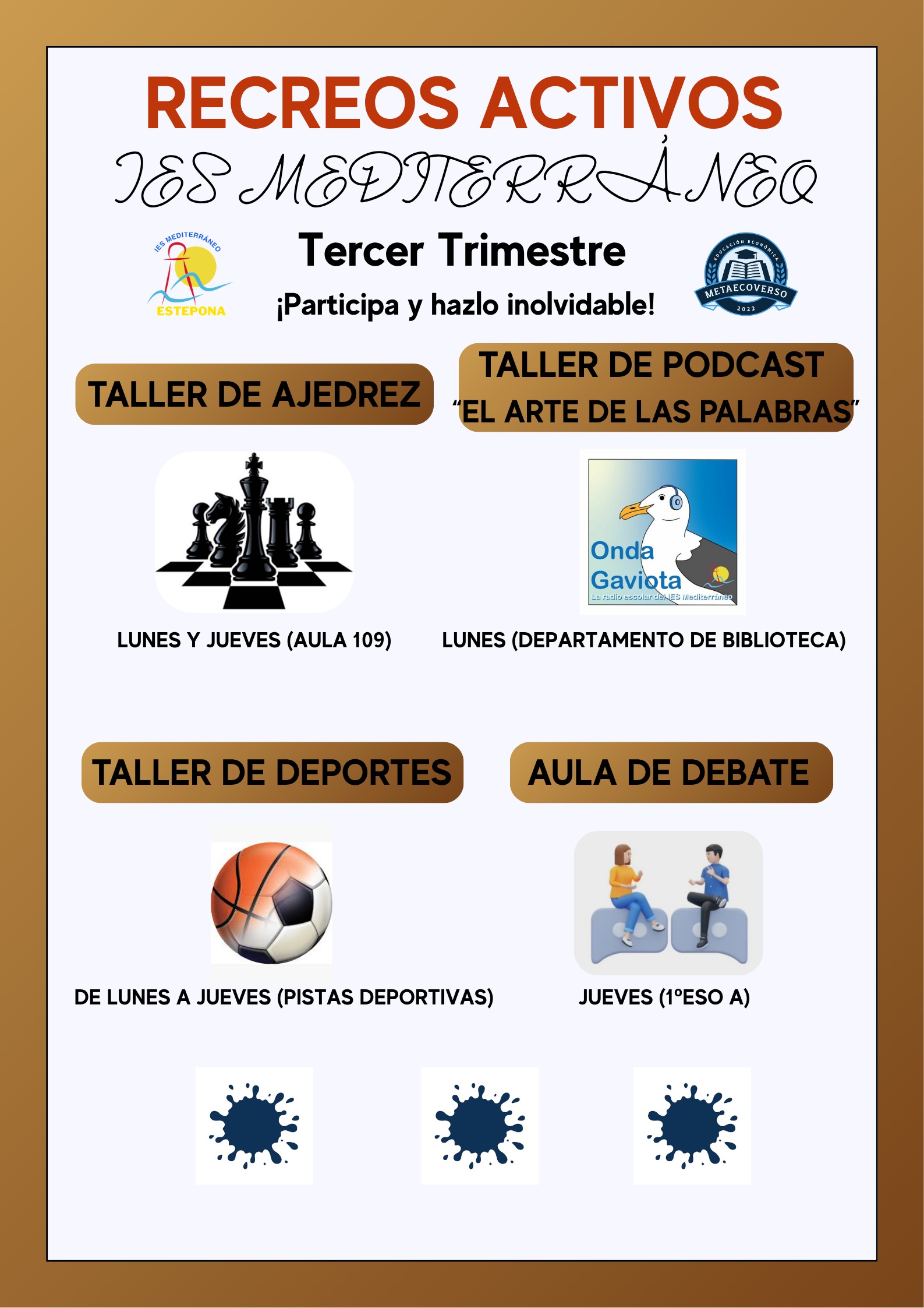 Imagen de la noticia: ¡Siguen en marcha los Recreos Activos durante el tercer trimestre!