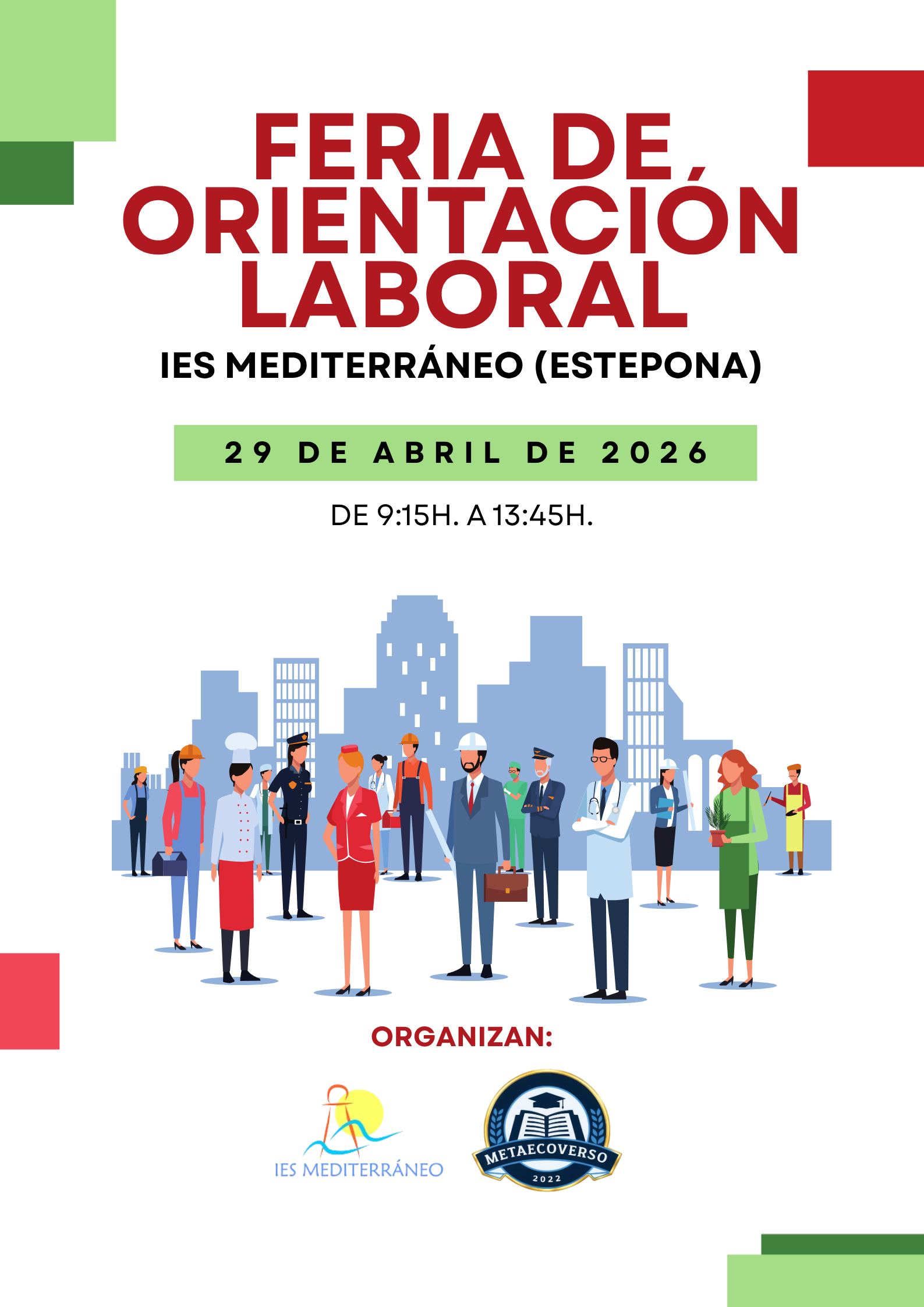 Imagen de la noticia: Nueva Feria de Orientación Laboral en el IES Mediterráneo